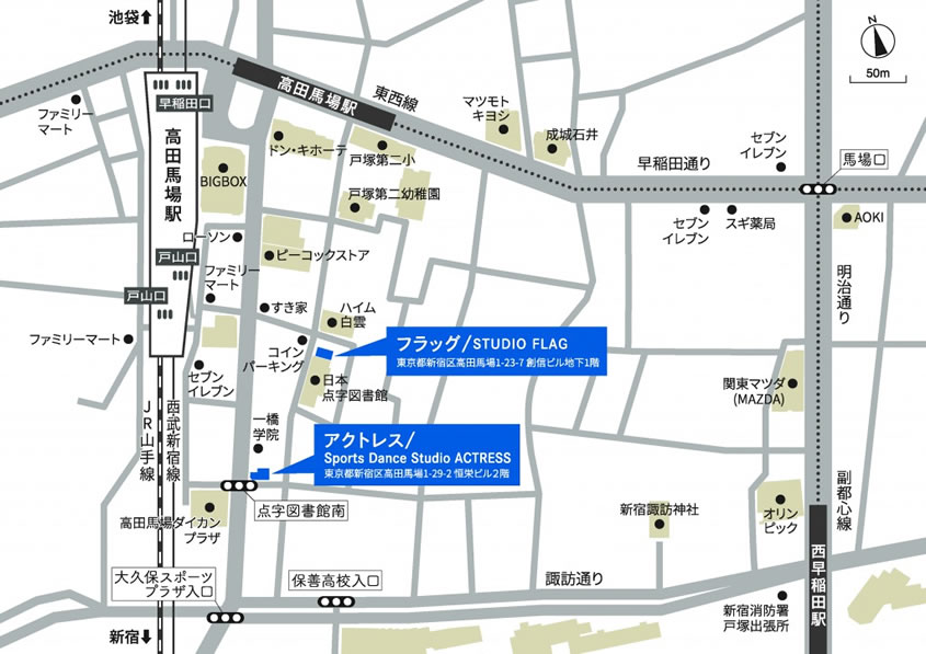 稽古場所マップ