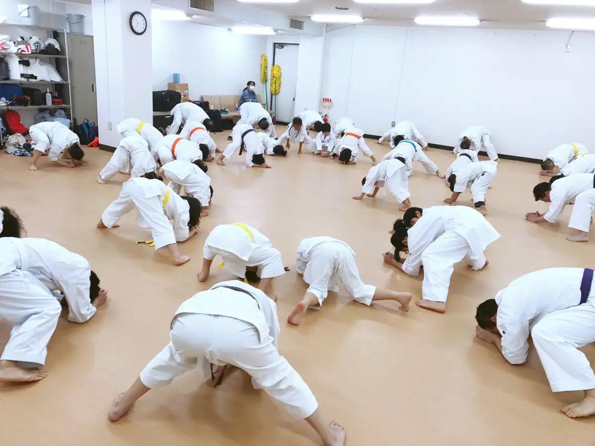 準備運動の様子